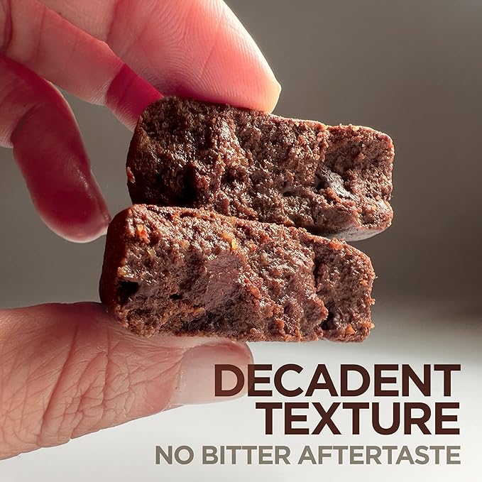 Chocolate Protein Bar Brownie | High Protein, Gluten Free Keto Snack with Vegan Protein for Healthy Gut and Weight Loss | Clean Protein Bars made with Organic Ingredients, Ashwagandha and MCT Oil | Wholesome Yum High Fiber Low Calorie Snacks 100 Calori...