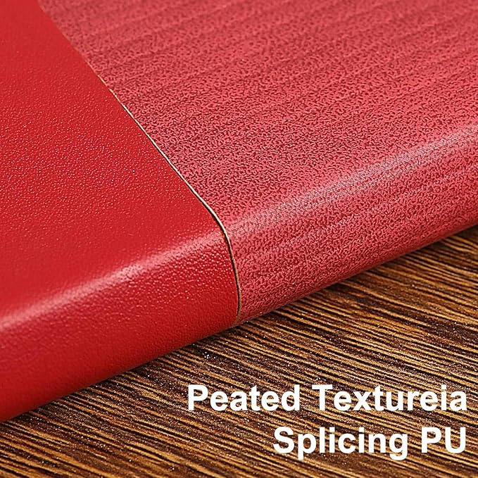 Lined Journal Notebook for Work College Ruled Note Book 5.79"x8.27" A5 PU Leather Daily Journaling 216 Pages for Women Men Writing Home School Supplies Business (A5 Lined 216pages, 2 Pack-Red/Darkgreen)