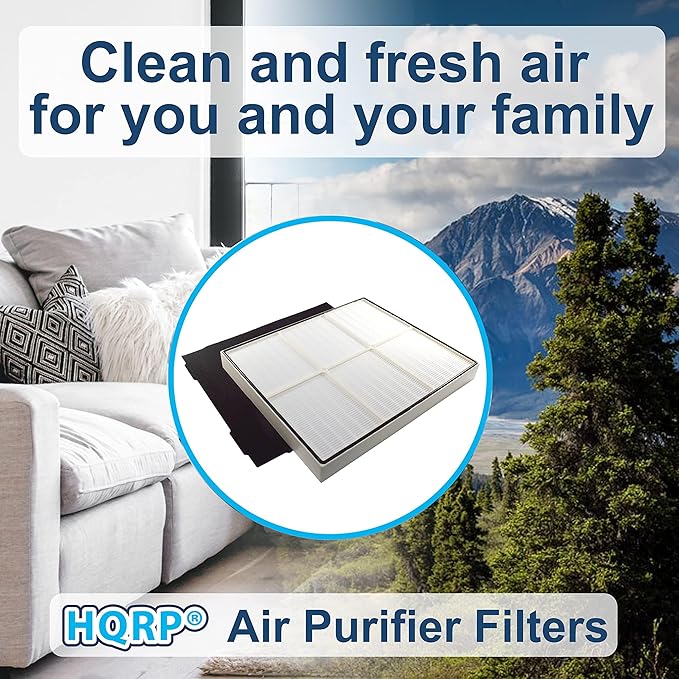 HQRP HEPA Filter Set compatible with Whirlpool Whispure AP150, AP250, AP25030K, APR25130L, APR25530L, AP15030H, parts 1183051K 8171433K (Small) Replacement