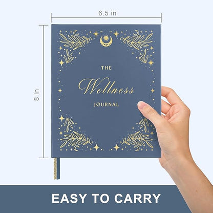 And Per Se Wellness Journal, Daily Journal for Personal Mental Health, Sleep & Diet Tracking, Self Care Reflection for Women & Men (Stardust Blue)
