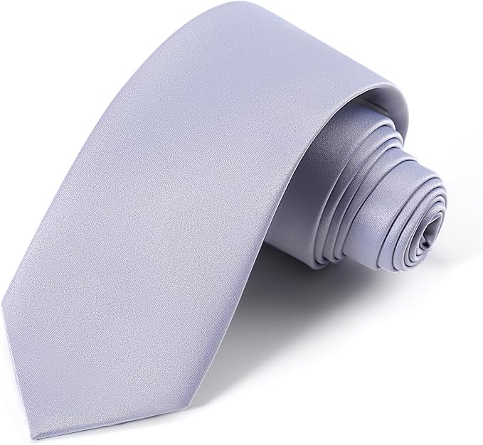 Black Ties For Men Solid Pure Color Formal Neckties 3.15" (8CM) Men's Tie for Business and Wedding with Gift Box