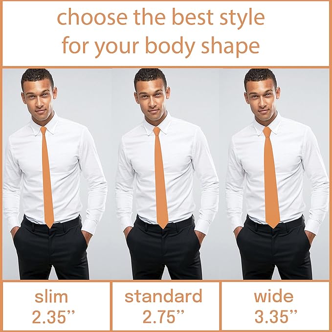 Men's Oxford Matt Neckties Solid Color for Adults Tuxedo Classic Design, by Bow Tie Hosue