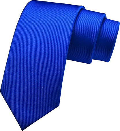 Branduce 3.15"（8cm） Men's Solid Color Formal Woven Necktie + Gift Box