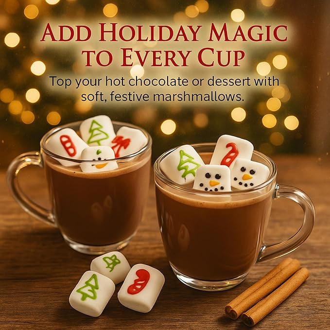 Christmas Gift Set Basket 50 Count, Includes Dubai Chocolate 200 g, Vanilla Marshmallow in Jar, Hot Cocoa Toppings, Cookies, Snacks, Two Teddy Bears and Christmas Mug, Holiday Party Favors or Gift Basket for Friends Students