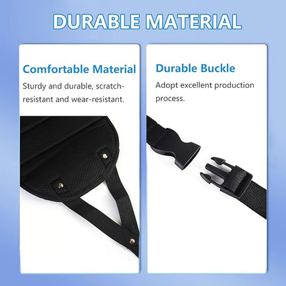 Foot Hammock for Aircraft Travel Car, with Storage Bag, Adjustable Portable Foldable Footrest Leg Rest, Removable Mat for Men and Women, Desktop Hammock Support for Travel, Cars and Home
