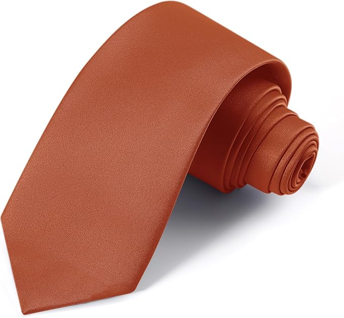 Black Ties For Men Solid Pure Color Formal Neckties 3.15" (8CM) Men's Tie for Business and Wedding with Gift Box