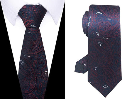 Tie For Men Necktie Woven Jacquard Neck Ties Set 6 PCS