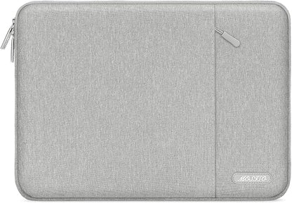 MOSISO Laptop Case 12.3 inch, 11.6-12.3 inch Laptop Sleeve Compatible with MacBook Air 11.6, Acer HP Dell Lenovo Samsung, Surface Pro, Polyester Vertical Computer Sleeve Bag with Pocket, Gray