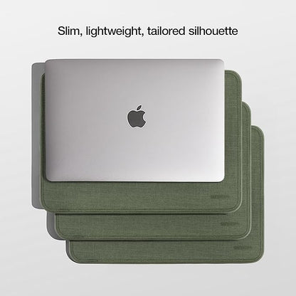 Incase ICON Sleeve with Woolenex - MacBook Pro 14 inch Case - 2024, 2023, 2022, 2021, M4, M3, M2, M1 - Fitted MacBook Case, Laptop Sleeve, Hard Cover, Durable, Lightweight - Huntmaster Green