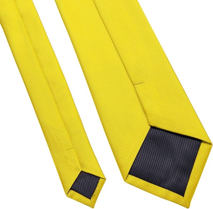 DecTwig Men's Ties Solid Color Formal Neckties 3.15" (8CM) Black Ties For Men