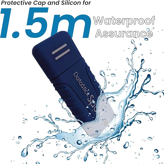 Water Resistant 64GB DataStick Sport by Centon, 10 Pack, USB 3.2 Gen1 Flash Drive Memory Stick for Storage and Backup