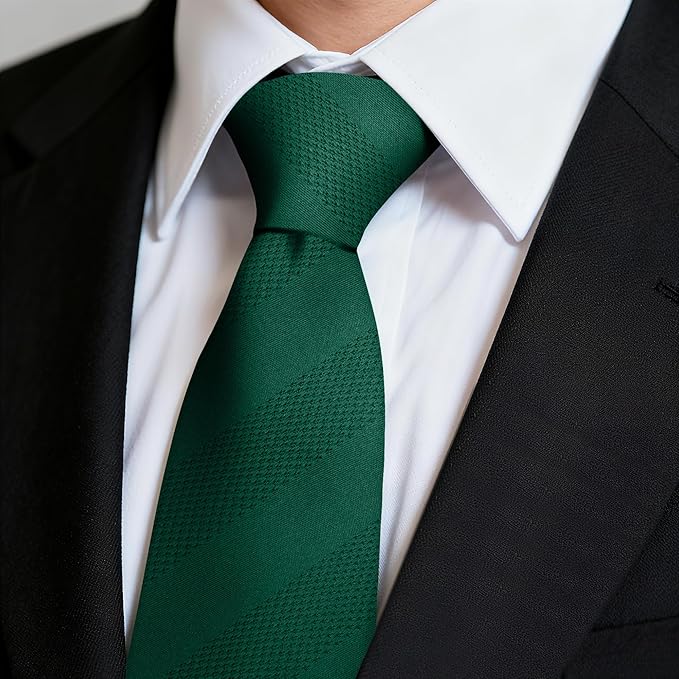 Fineknot Ties for Men, Jacquard Neck Ties, Mens Plaid Paisley Striped Tie, Classic Floral Mens Ties for Wedding Business