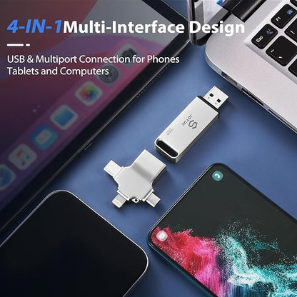 Secure Auto Backup Photo Stick 256GB | Fully Automatic Backup & Transfer for All Devices | Smart Detection & AI-Powered Organization | Backup-USB-Flash-Drive Photo-Saver-Thumb-Drive Photo-Memory-Stick