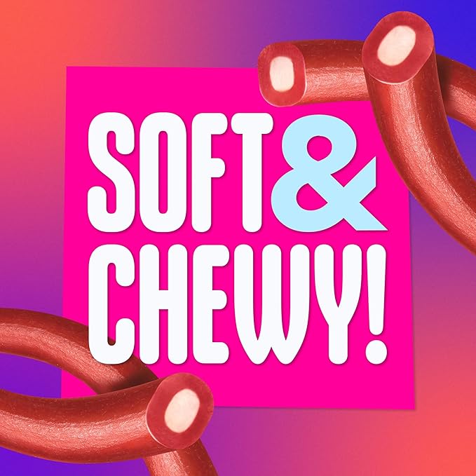 SweeTARTS Soft and Chewy Ropes, Cherry Punch Flavor, 1.8 Ounce Pouches (Pack of 24)