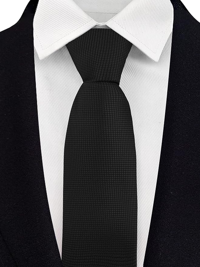 Adulove Men's Necktie Classic Silk Tie Woven Jacquard Neck Ties 6 PCS