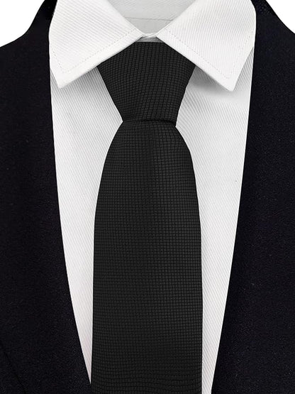 Adulove Men's Necktie Classic Silk Tie Woven Jacquard Neck Ties 6 PCS