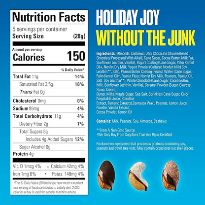 SkinnyDipped Cups & Bites | Low Sugar, Low Carb, Keto Friendly & Gluten Free | Holiday Gift Box – Assorted Chocolate & Nut Variety Pack