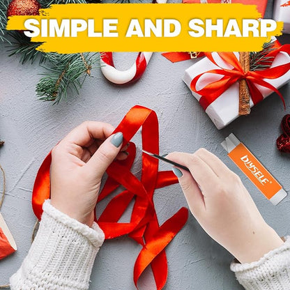 DIYSELF 24 Pack Box Cutter Utility Knife, Single Edge Razor Blade Knife, Metal Razor Knife Box Cutter Retractable, Box Package Letter Opener, Cute Small Mini Box Cutters, Retractable Knives