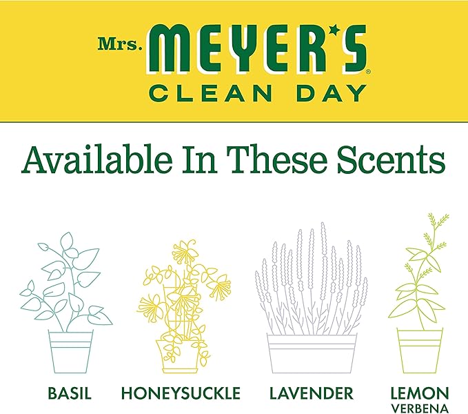 Mrs. MEYER'S CLEAN DAY Hand Soap, Refill Variety Pack Soaps Made to Clean and Freshen Hands