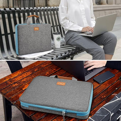 ZINZ Slim Expandable 13 13.3 13.6 14 Laptop Case Sleeve Compatible with MacBook Air/Pro 13-14 M1 M2 M3 2021-2023 Pro/Max,13.5 Surface Laptop 4/3,L01G02