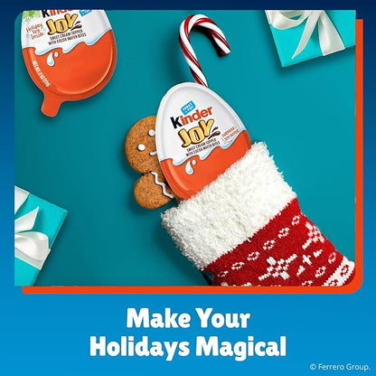 Kinder Joy Eggs, Bulk 15 Count, Treat Plus Toy, Sweet Creams and Chocolatey Wafers, Individually Wrapped, 10.5 oz