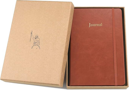 Wykeham's Executive 2026 Undated Daily Journal Planner – Customization Available (Brown, 8.5"×5.5" - Undated)