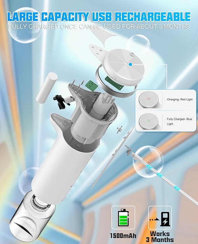 Automatic Soap Dispenser Touchless, 2025 Upgraded IPX7 Waterproof USB Rechargeable Liquid, Auto & Manual Modes, Adjustable 3 Level Volume, Hands-Free Soap Dispenser for Bathroom Kitchen