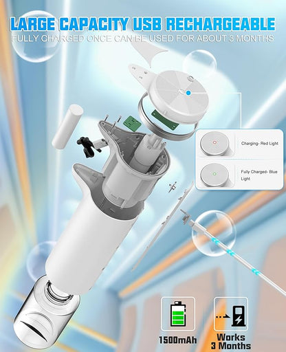 Automatic Soap Dispenser Touchless, 2025 Upgraded IPX7 Waterproof USB Rechargeable Liquid, Auto & Manual Modes, Adjustable 3 Level Volume, Hands-Free Soap Dispenser for Bathroom Kitchen