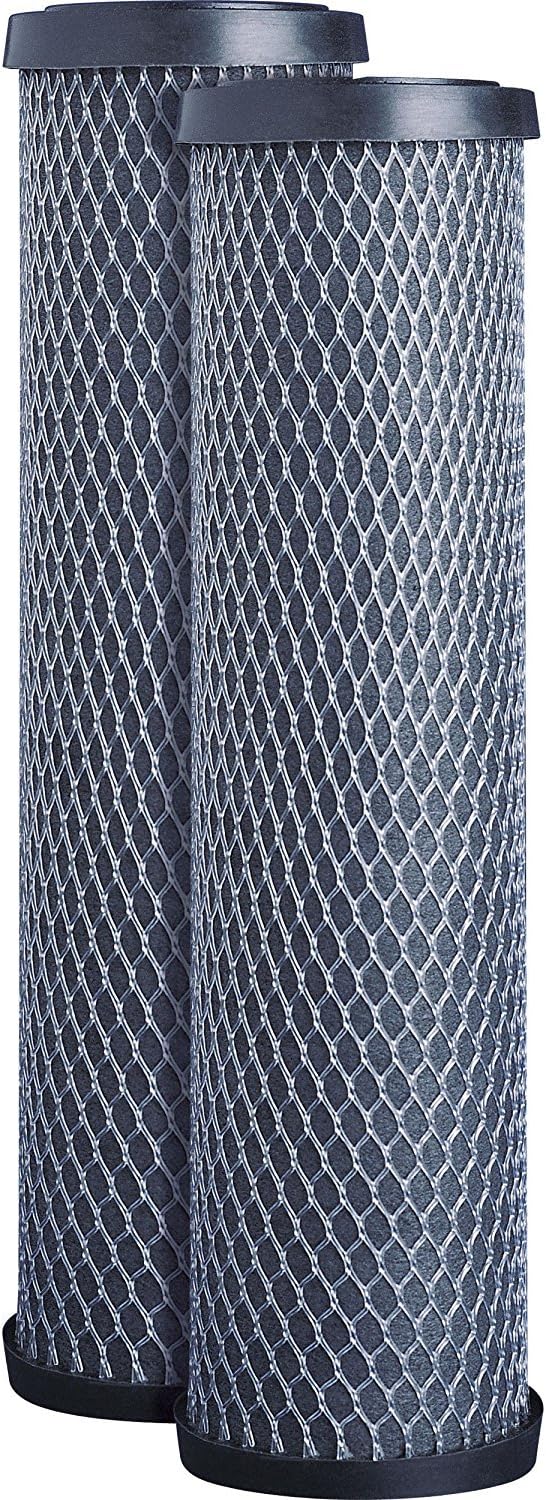 CFS – 10" x 2.5" Carbon Block Water Filter Cartridges Compatible with FXWTC, 3WH-STDCW-F02, GXWH04F, GXWH20S Models – Remove Bad Taste & Odor – Whole House Replacement Filter Cartridge - 2 Pack