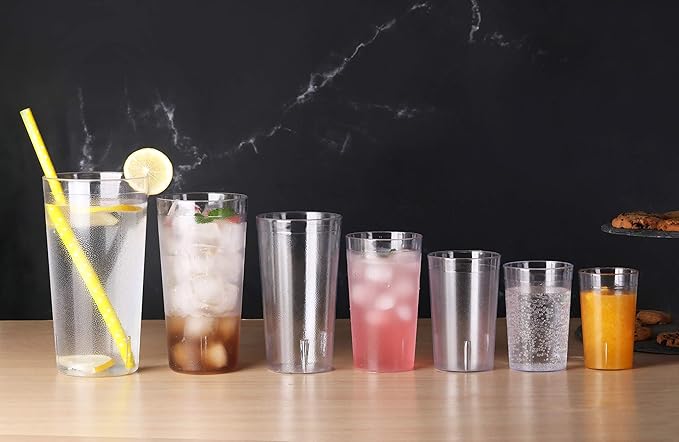 New Star Foodservice | Restaurant-Grade Beverage Tumblers (Clear (Set of 12), 5 oz)