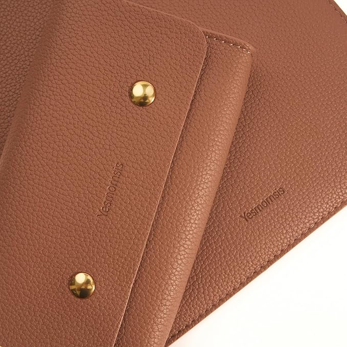PU Leather Padded Laptop Sleeve Bag 14Inch Compatible with New MacBook Pro 14, Surface Laptop 13.5, Old MacBook Pro 13 with Charger Pouch Color Brown