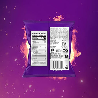Takis Blue Heat 40 pc / 1 oz Multipack - Intense Hot Chili Pepper Flavored Extreme Spicy Rolled Tortilla Chips - Individual Bags, Perfect for Tailgates, Parties, Lunchboxes or Lunches