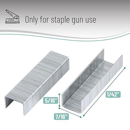 Mr. Pen- Staples for Staple Gun, 3000 Staples, 5/16 inch Staples Refill, Light Duty, 8mm, Staple Refill, Staples for Staple Gun Staples Bulk Staples, Staple Gun Refill Only for Mr. Pen Staple Gun Use