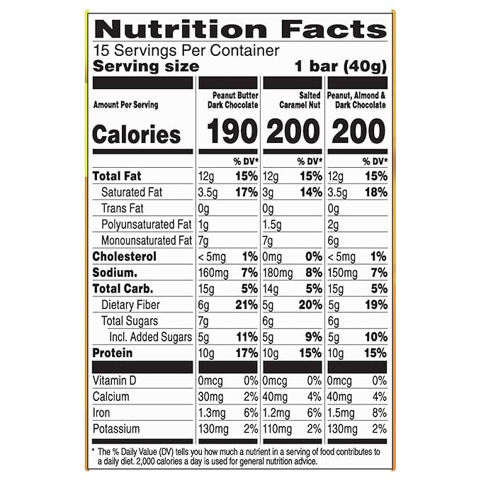 Nature Valley Protein Granola Bars, Snack Variety Pack, Chewy Bars, 15 ct, 21.3 OZ (Pack of 2)