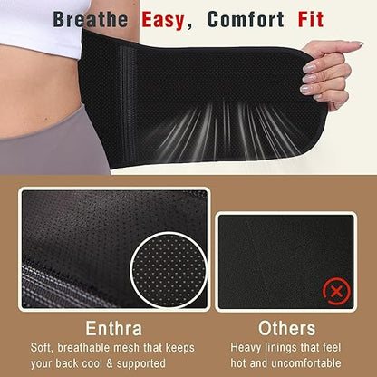 Copper Back Brace - Relief from Lower Back Pain, Unique SVA System for Proper Posture, Enhanced Ergonomic Pad with 10X Compression Support, Breathable and Comfortable Fit for Men and Women