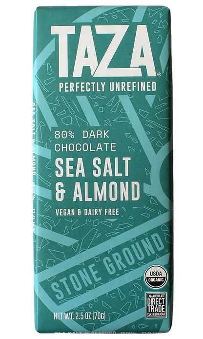 Taza Chocolate Organic Seriously Good Dark Chocolate Bar Variety Pack Bundle, 2.5 oz (4 count), Vegan