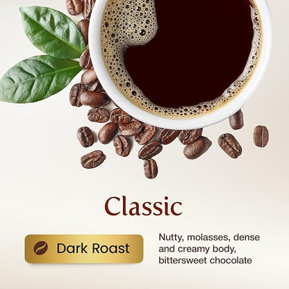 KONA EARTH 100% Kona Classic Coffee, Dark Roast, Whole Bean (8oz) Farm-Direct Authentic Hawaiian Kona Coffee beans from Hawaii’s Big Island, Micro-Batch-Roasted