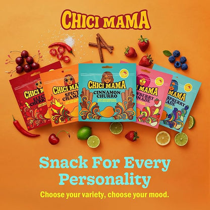 Chici Mama Strawberry Lemonade Mango Bites – Made with Real Mango | Chewy, Juicy Candy-Alternative Treat | No Artificial Colors, Flavors, or Sweeteners | Gluten-Free, Naturally Vegan & Free of Major Allergens | Better-For-You Snack | 2 Pack - 70g