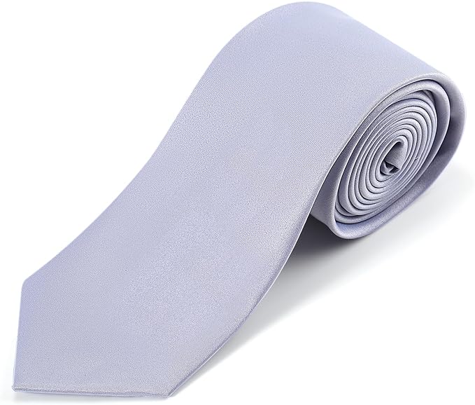 Black Ties For Men Solid Pure Color Formal Neckties 3.15" (8CM) Men's Tie for Business and Wedding with Gift Box