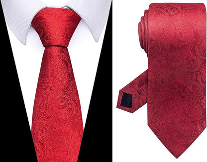 Tie For Men Necktie Woven Jacquard Neck Ties Set 6 PCS