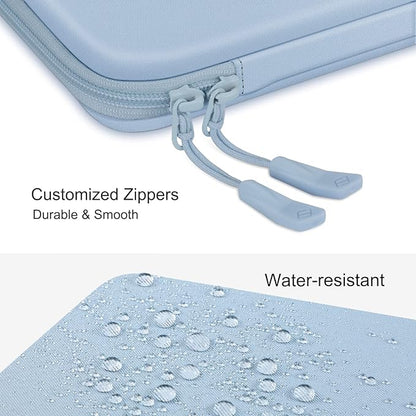 FINPAC Hard Laptop Sleeve Case for 13 inch MacBook Air M4 2025 M3 2024, 14 inch MacBook Pro M5/M4/M3/M2 A3401 A3185 A2918 A2992, 13'' Air/Pro, Waterproof Case for Dell, Surface Laptop, HP, Ice Blue