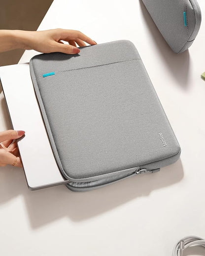 tomtoc 360 Protective Laptop Sleeve Set for 13-inch MacBook Air M4/A3240 2025, M3/A3113, M2/A2681 M1/A2337, 13-inch MacBook Pro M2/A2686 M1/A2338, Water-Resistant Laptop Case with Accessory Pouch