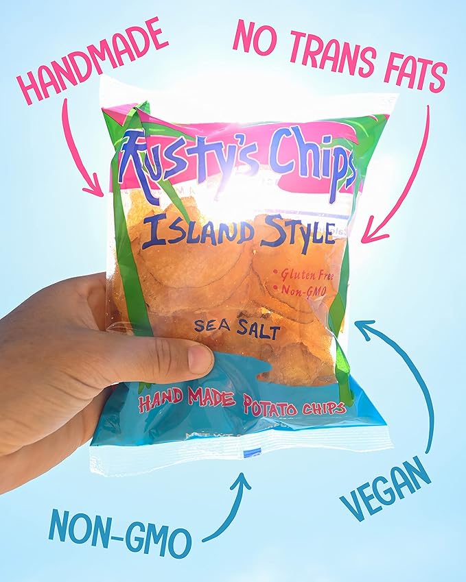 Rusty’s Chips - Crunchy & Healthy Chips for a Quick Bite - Gluten Free Chips, No Preservatives, Non-GMO, Vegan-Friendly Snack Pack