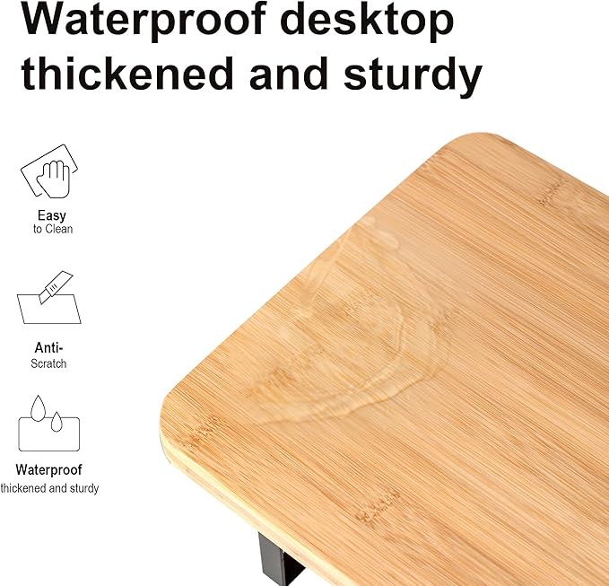 Dual Monitor Stand Riser,41.3'' Solid Bamboo&Steel Computer Monitor Riser, Large Monitor Stand Suitable for 2 Monitors, Tvs, and Printers-Natural Color