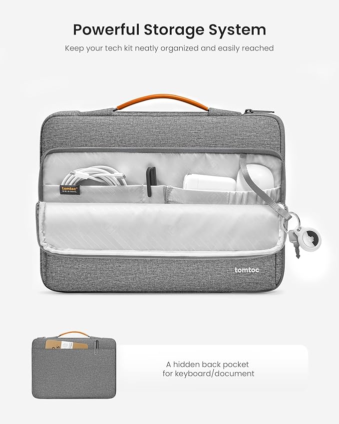 tomtoc 360 Protective Laptop Case for 15-inch 2025 New MacBook Air M4/A3241 M3/A3114 M2/A2941, 15 Inch Microsoft Surface Laptop 7/6, Dell XPS 15 Plus, 15-in MacBook Pro, Acer HP Chromebook 14