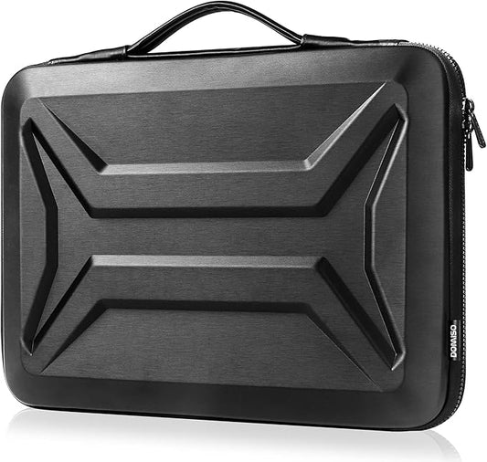 DOMISO 14 Inch Laptop Hard Case, Waterproof Shockproof Hard Shell Laptop Sleeve Protective Computer Bag for Most 14" Laptops/Lenovo ThinkPad/Dell XPS/HP Pavilion/Macbook Pro, Black