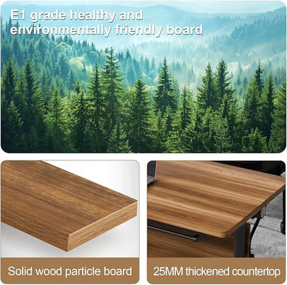 Conference Room Table with Flip-Top Design for Dynamic Meetings, Business Table Computer Desk with Heavy-Duty Frame,Foldable Seminar Meeting Tables for Home Office (4, C, 61IN)