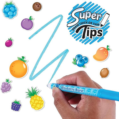 Pastel Smarkers - Washable Patented Gourmet Scented Pastel Markers, Assorted Colors, Standard Point Felt Tip, 16 Count