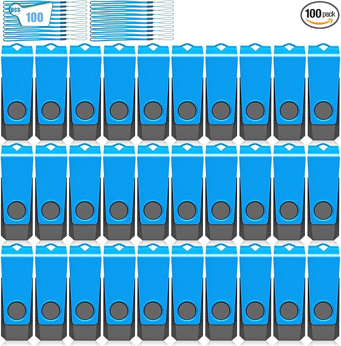 Blue 100PCS 2GB USB 2.0 Flash Drive Blue