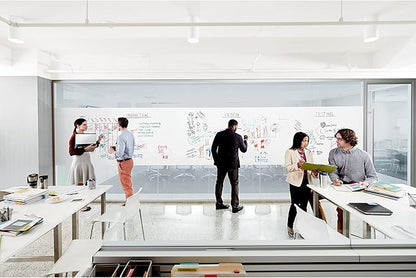 Post-it Dry Erase Whiteboard Film Surface for Walls, Doors, Tables, Chalkboards, Whiteboards, and More, Removable, Stain-Proof, Easy Installation, 3 ft x 2 ft Roll (DEF3x2)